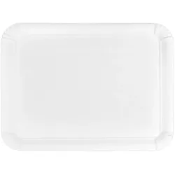 MONOUSO - Pappschale rechteckig weiß 25x34cm (100 Stück)