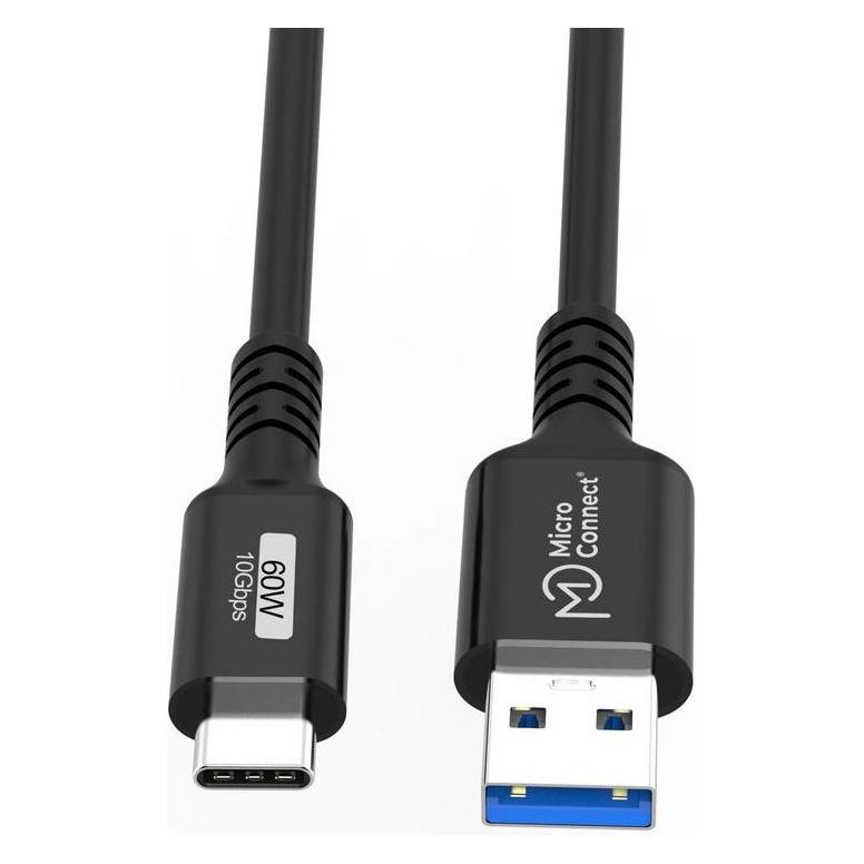 MicroConnect USB C - USB A (2 m, USB 3.2 Gen 2, 60 W) (USB3.2AC2)