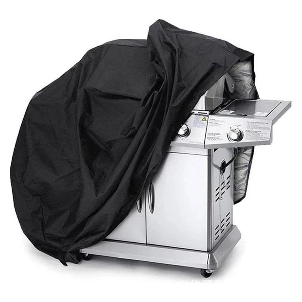 Hurtel Waterproof grill cover, bicycle cover, bicycle cover, garden furniture cover, XXL cover, black (1404978613)