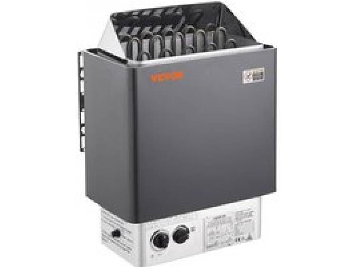 VEVOR Saunaofen, 8 kW, 400 V, 3N tragbare Saunaheizung für drinnen & draußen mit 3-Stunden-Timer, integrierte Steuerung für 8–12 m³, gewerbliche Nutzung in der Spa-Dusche von Hotels, max. 110 °C