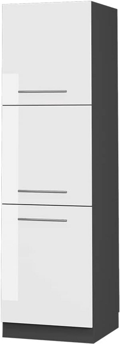 Inbouwkast voor oven in de keuken van metaal
