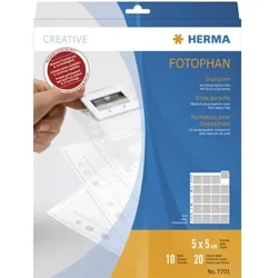 HERMA Diahülle A4 PP klar 5x5 für KB Dias 10Bl
