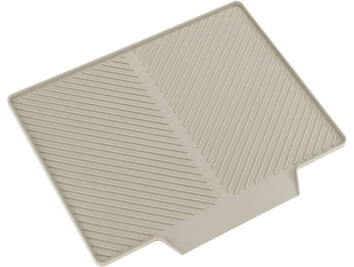 Abtropfmatte WENKO Modell Nelia , beige, B:34cm H:3cm T:40cm, Kunststoff, Geschirrständer, Abtropfmatte, Trockenmatte für Geschirr & Besteck, spülmaschinengeeignet, Kunststoff