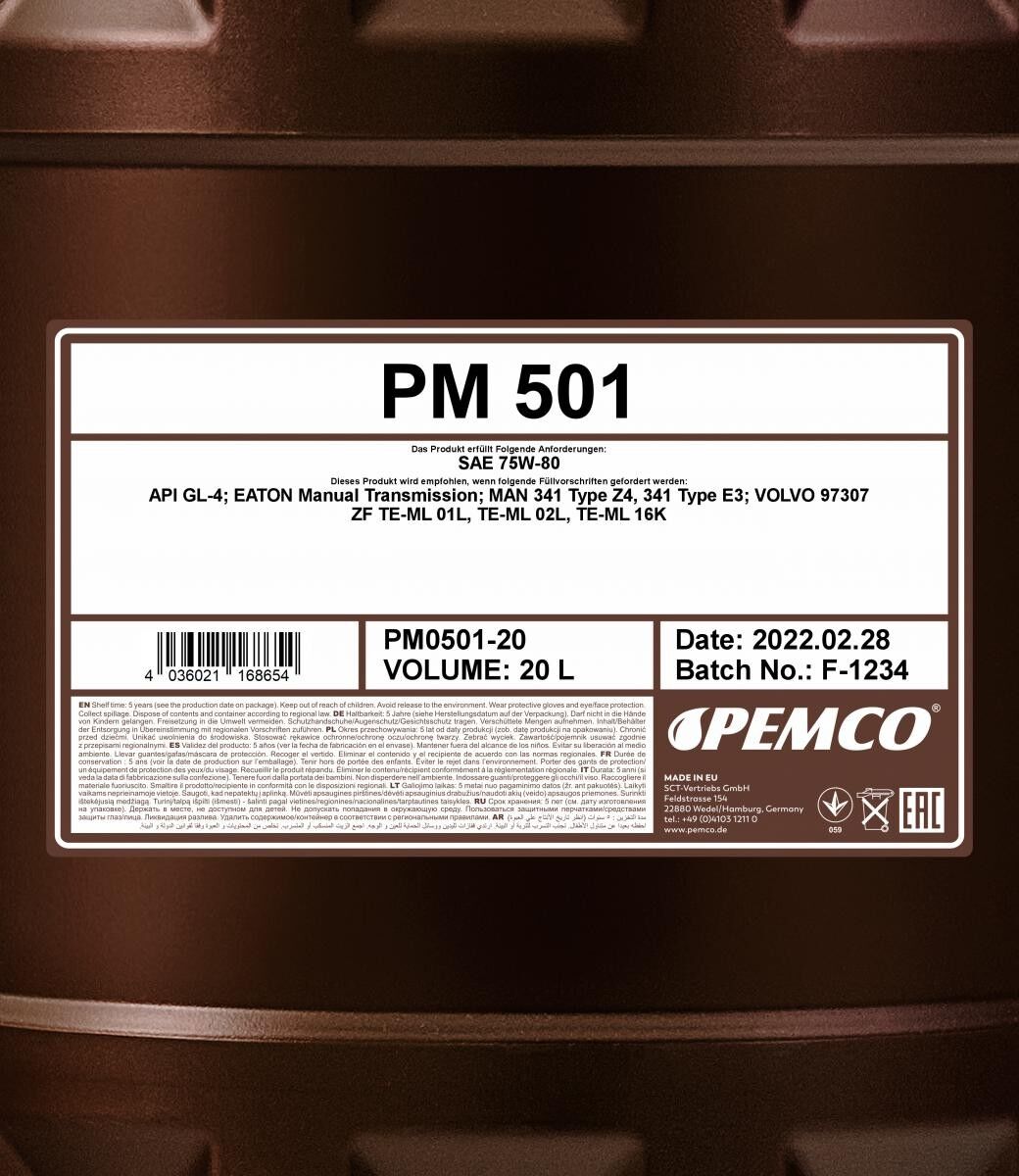 PEMCO PM0501-20 Getriebeöl
