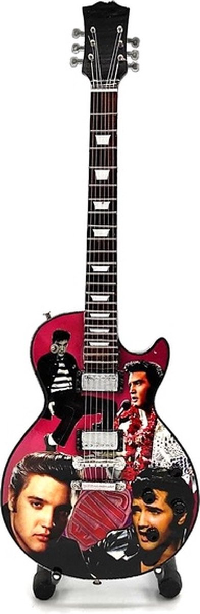 Mini Elvis Presley Gitaar Decoratie - Miniatuur Instrument - 25 cm
