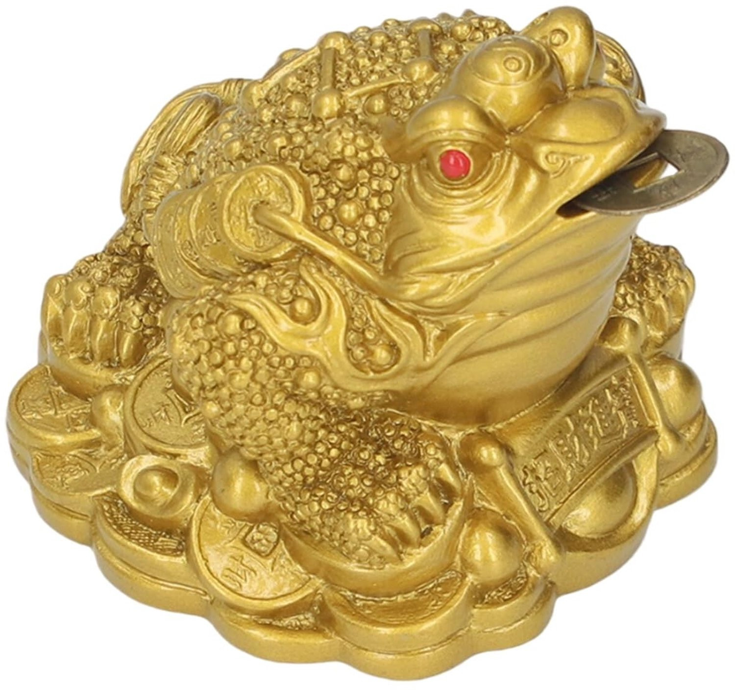 Gouden Geld Kikker Standbeeld voor Feng Shui Decoratie