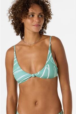 O'Neill s Ziggy Geo Pismo Bikini Top in Green, Size XS, Elastane/Nylon