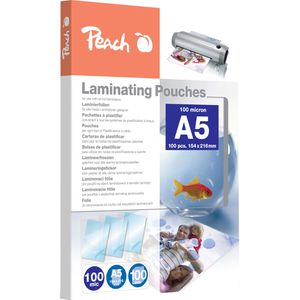 Peach Laminierfolien PP500-03 DIN A5, 100 mic, glänzend, 100 Stück