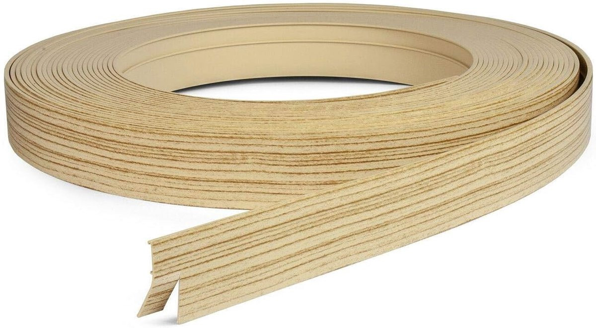 Gordijnrail afdeklijst PVC strip Gebleerd 100 cm