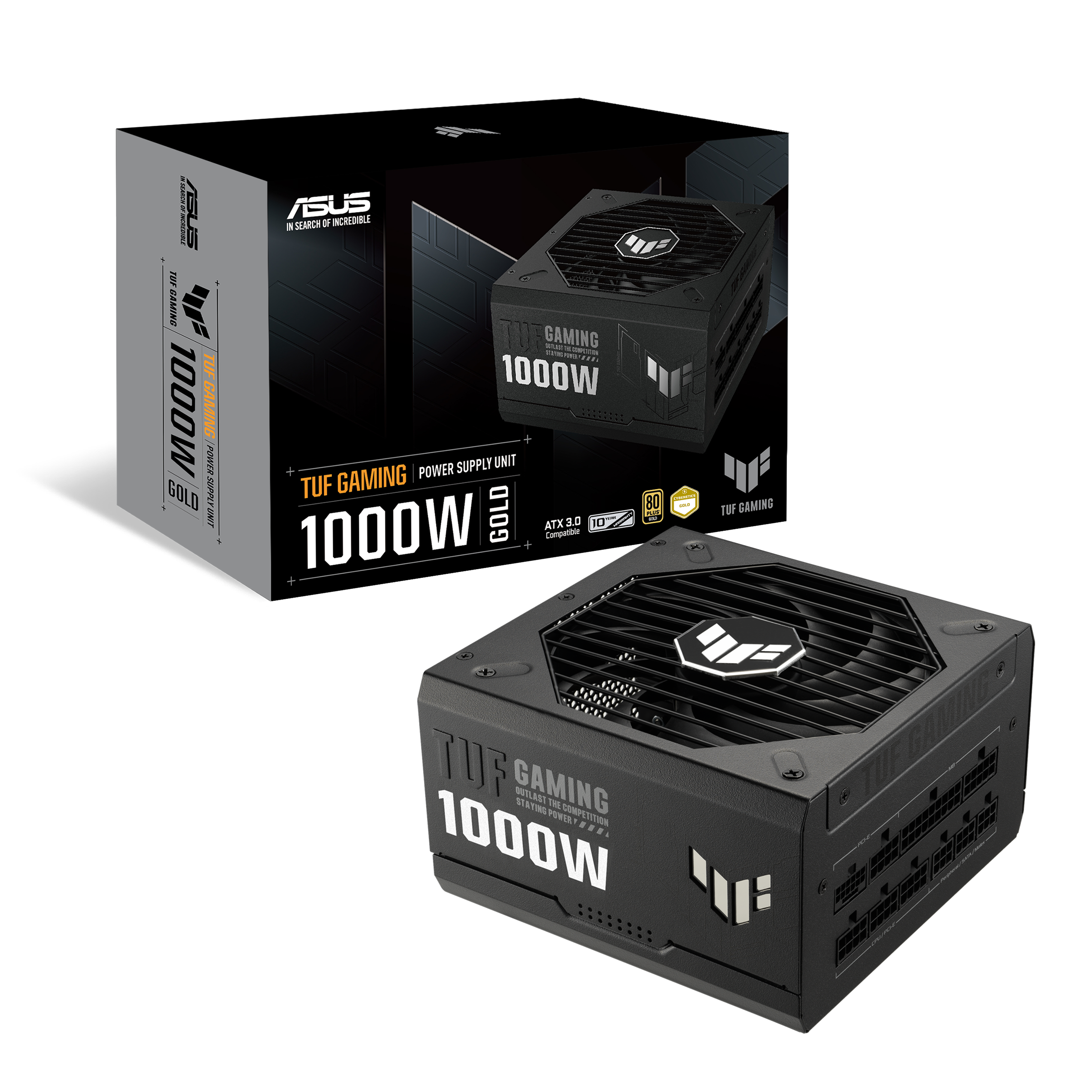 ASUS TUF Gaming 1000W Netzteil 80+ Gold ATX3.0 PCIe5.0 135 mm Lüfter