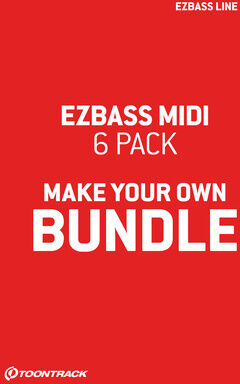Toontrack EZbass MIDI 6 Pack Bundle
