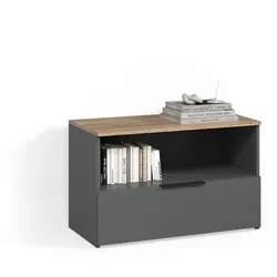 KOMMODE Piave Anthrazit/Sonoma mit 1 geschlossenem Fach