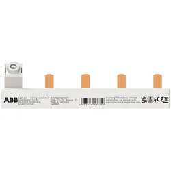 ABB OVR+T1-T2BusbarTT Phasenschiene 4p für TT-Netz zur Aufnahme von 3x OVR+ 1L und 1x OVR+ N 2CTB812000R0011 OVRT1T2BusbarTT