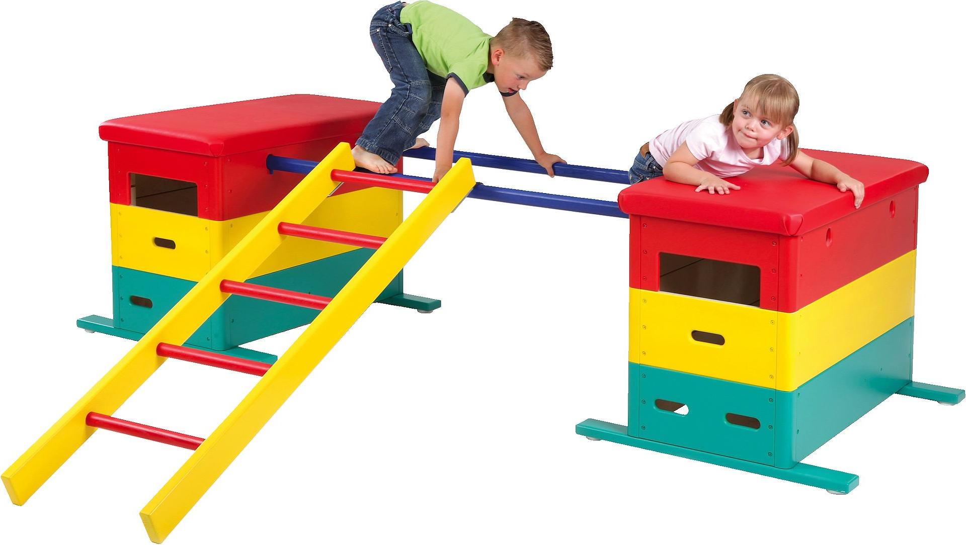Sport-Thieme Sprungkasten-Set "Vario Mini", Kasten mit Fahreinrichtung