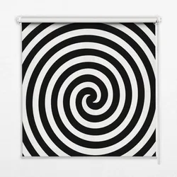 ROLLO LICHTDURCHLÄSSIG 140x180 cm Hypnotisierender Kreis
