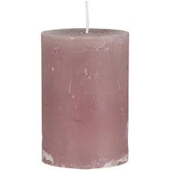 IB Laursen Rustikale Kerze Stumpenkerze Ø 6,8 cm, Höhe 10, Ø 6.8 cm, malva