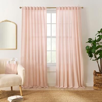 Peri Home Picnic Curtain Panel Pair and Tote Bag Set