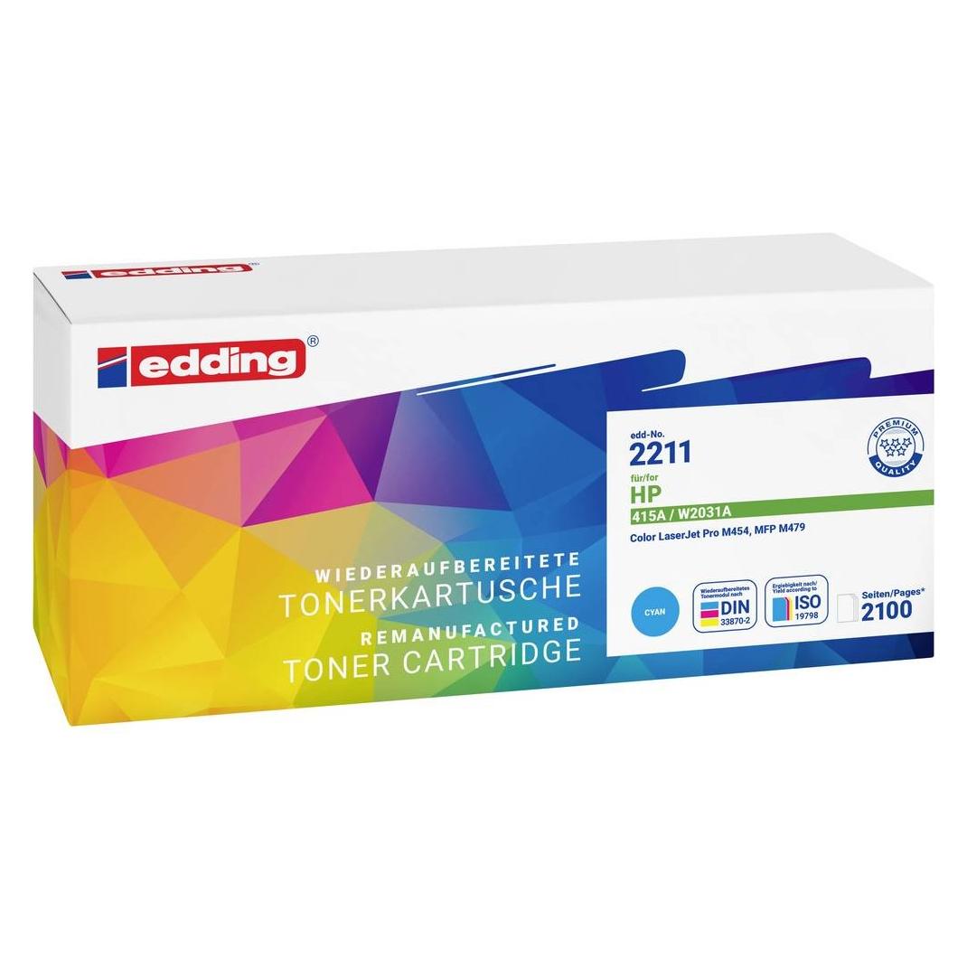 Edding EDD-2211 cyan Toner ersetzt HP 415A (W2031A) (18-2211)