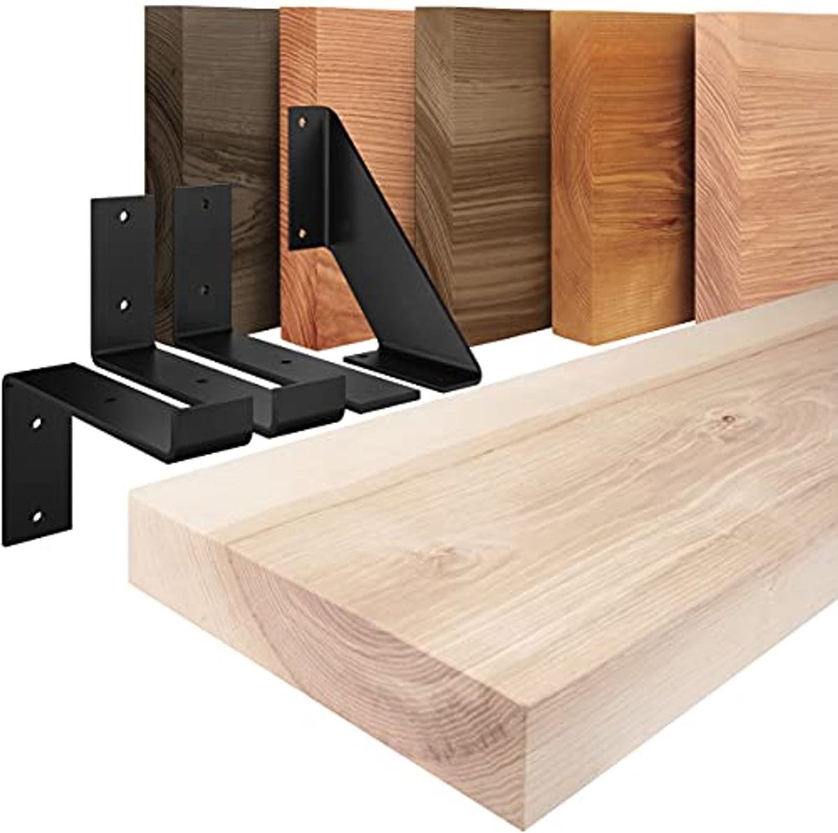 Rustiek houten wandrek voor de woonkamer, keuken, slaapkamer of kinderkamer