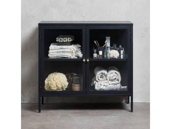 Kommode II 90 x 85 x 40cm Schwarz