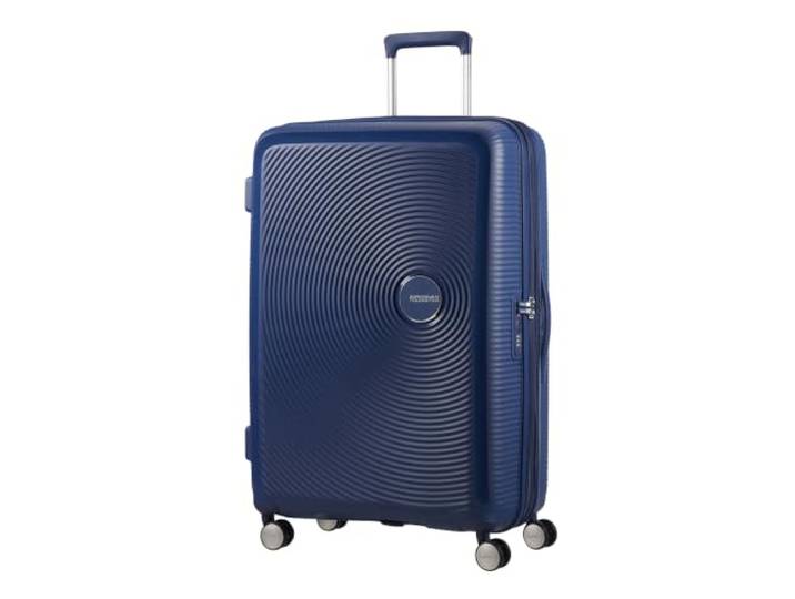 American Tourister Soundbox - Spinner L Uitbreidbare Koffer, 77 cm, 97/110 L, Blauw (Midnight Navy)