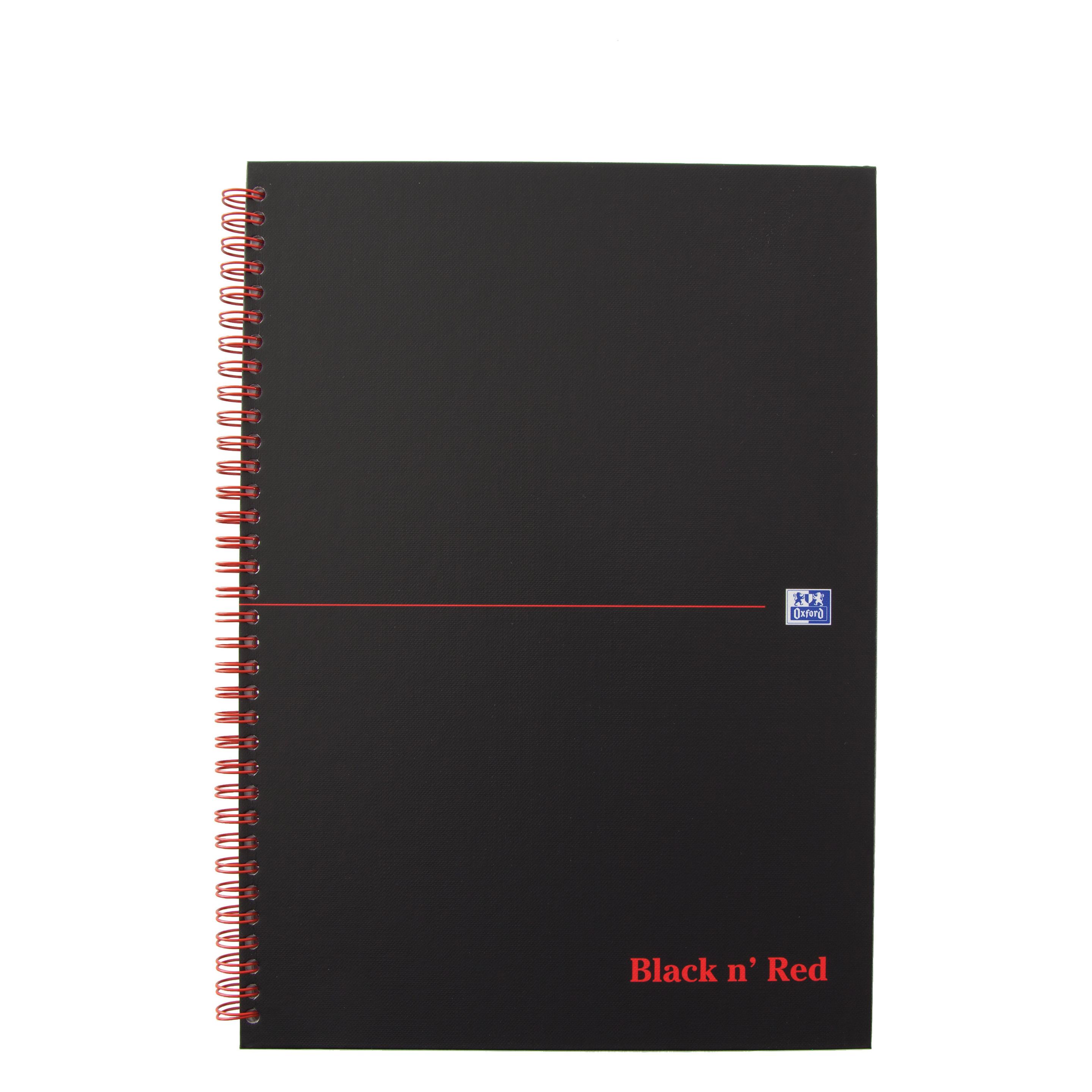 Oxford Black 'n Red (A4, Kariert, Harter Einband) (400047609)
