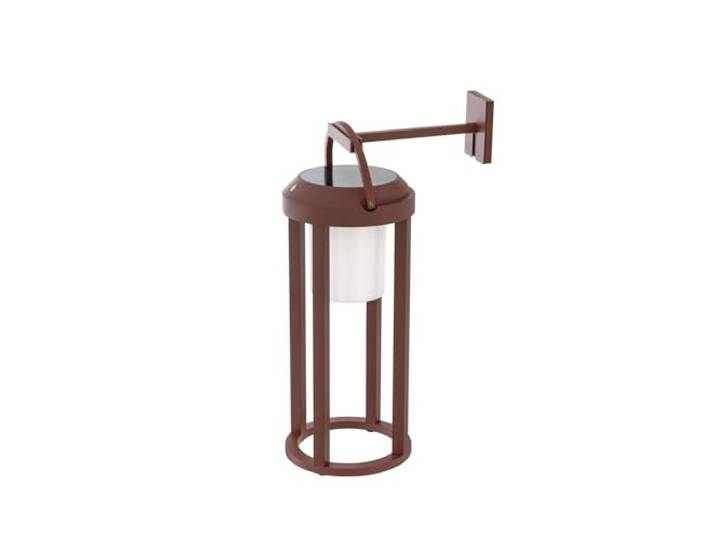 Lucande LED Applique Murale Solaire Tilena à intensité variable (Moderne) en Noir Aluminium\, Lampe Borne Lumineuse Exterieur Eclairage Jardin