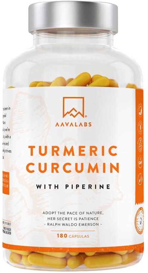 Aavalabs Curcumin+piperin Vegan Kapseln 180stk