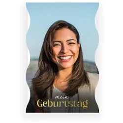 Einladungskarte Geburtstag: Wave mit Foto