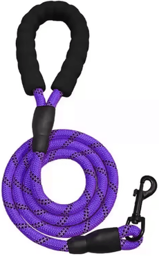 Inspire Picks GripMax Reinforced Dog Leash With Soft Comfort Handle purple 1.2cm 1.5m