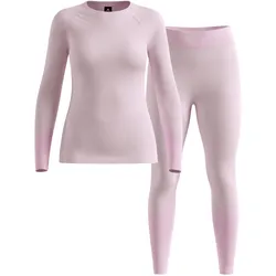 Odlo, Damen, Funktionsshirt, Damen-Funktionsunterwäsche Fundamentals Performance Warm Set Long - orchid ice (L), Rosa, L