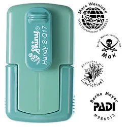 Smart-stamp - Größe: ø 17 mm - spring green