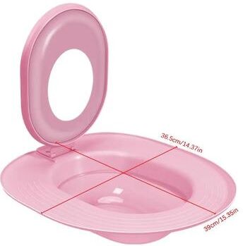 Inspire Select Reusable Cat Toilet Training Kit Eco Friendly Pet Potty Trainer Seat With Suction Cups pink
