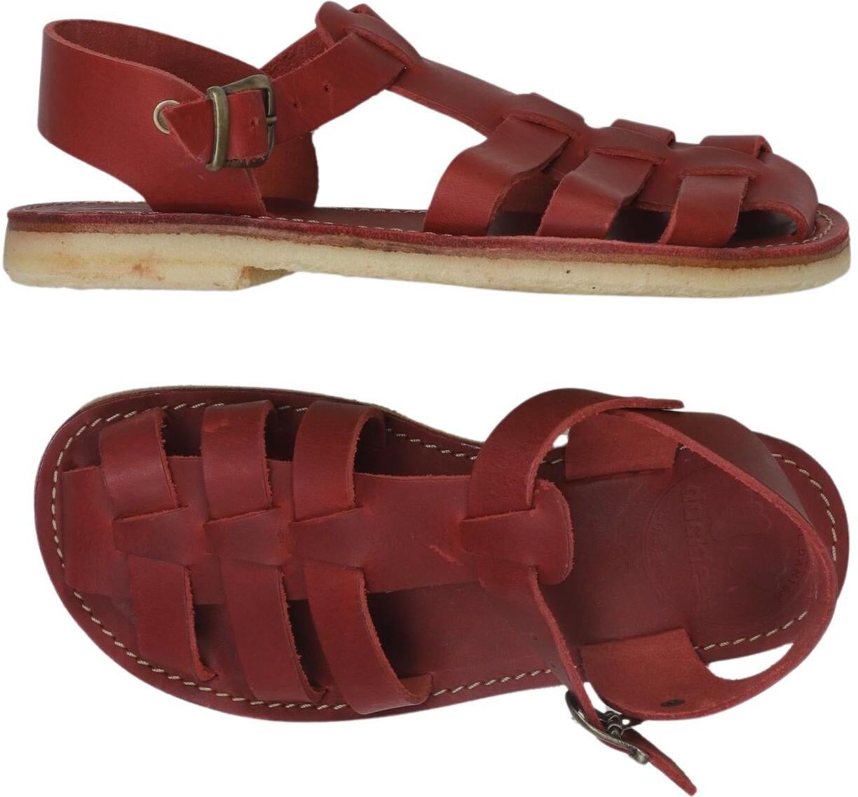 Duckfeet Damen Sandalen, Rot, Gr. EU 37, kein / Etikett - Second Hand