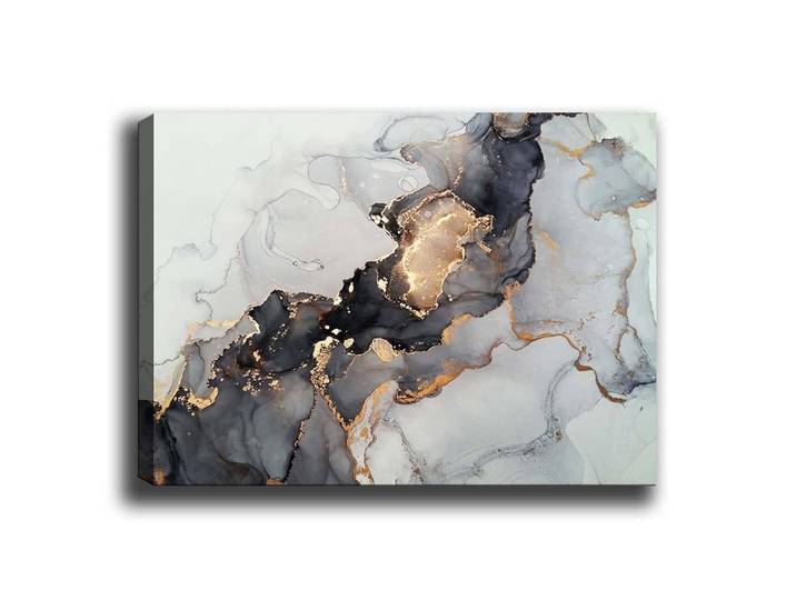 Wandbild Wallxpert Kunst , bunt (farbe bild(er): mehrfarbig), B:70cm H:50cm, Leinen, MDF, Bilder, Wandbild