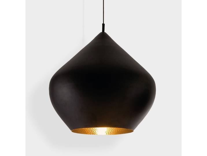 Beat Stout LED Pendelleuchte Matt Black/Brass - Tom Dixon - Wohnzimmer - Design - Messing - Einflammig