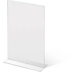 Acrylaufsteller in T-Form DIN A4 hoch