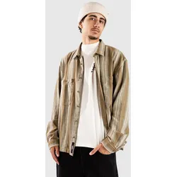 Vans Larkspur Lightweight Stripe Hemd olive brown Gr. XL