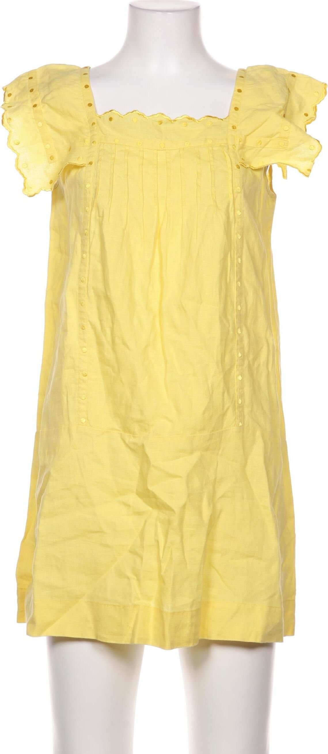 See by Chloe Damen Kleid, Gelb, Gr. EU 38, Leinen - Second Hand