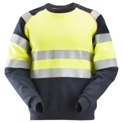 Snickers ProtecWork, Sweatshirt, Warnschutzklasse 1 8 navy-signalgelb