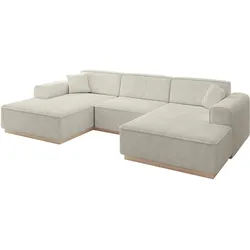 WOHNLANDSCHAFT IREA-U1 - 301x165x80 cm Creme