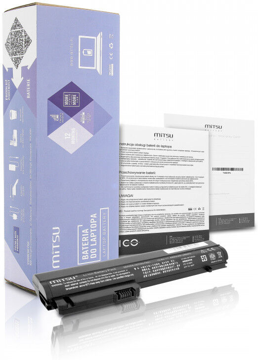 Mitsu Batería para HP 2400, 2510p, nc2400 / 10.8V (11.1V) 4400 mAh