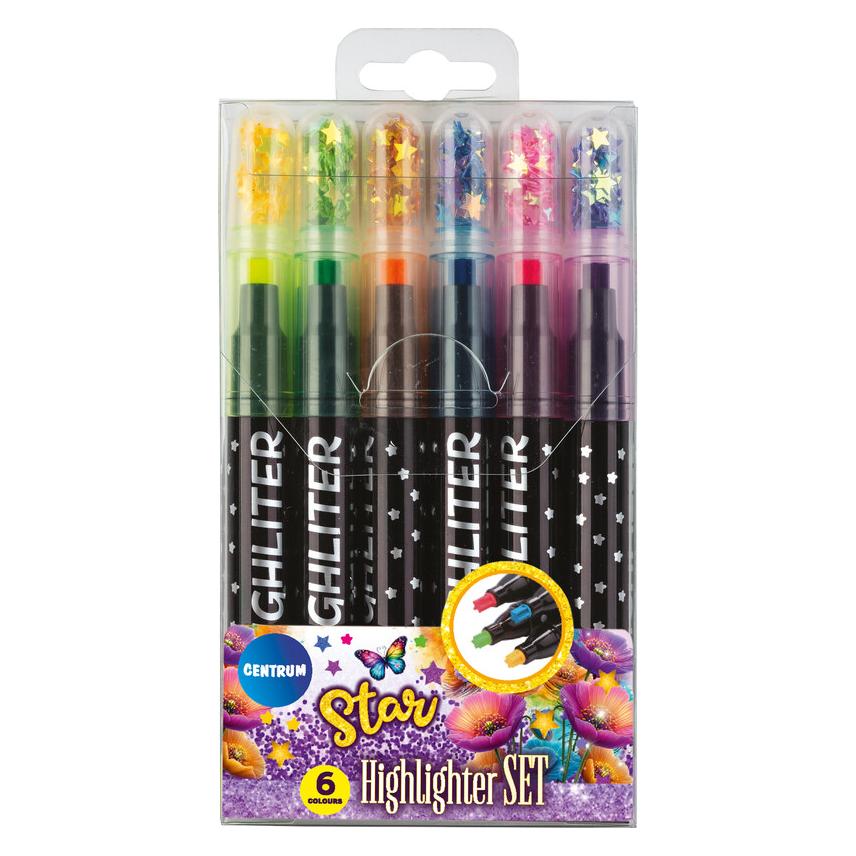 Teka Textmarker Sterne 6 Farben (6x) (89732)