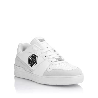 Sneaker PHILIPP PLEIN "P-Force 78", Herren, Gr. 42, Normalschaft, weiß (01, weiß), Schuhe Sneaker