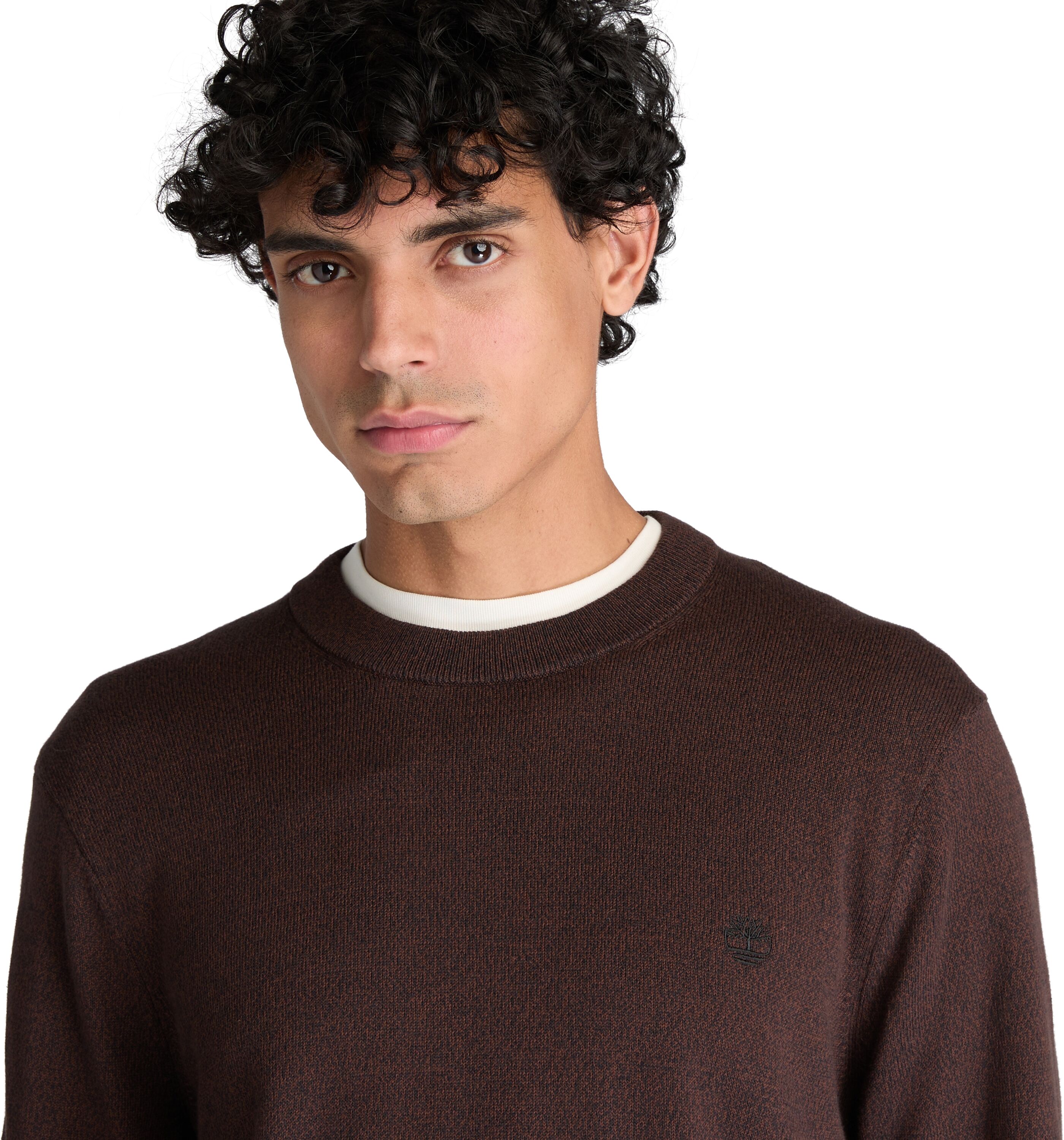 Sweatshirt TIMBERLAND "WILLIAMS RIVER - Cotton Crew Neck S", Herren, Gr. M, braun (mole heather), Obermaterial: 100% Baumwolle, Sweatshirts Sweatshirt, aus Baumwolle, in den Grössen S bis XXXL mole heather M