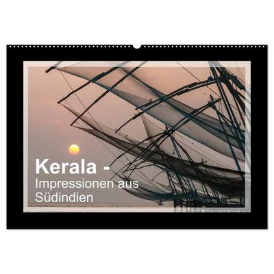 Kerala - Impressionen aus Südindien (Wandkalender 2026 DIN A2 quer), CALVENDO Monatskalender