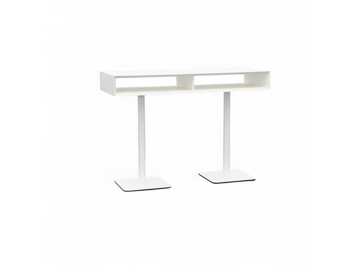 Steh-Besprechungstisch Tradingzone Smartline 160x60 cm, Weiss/Weiss, Rechteckig, Neu, Tisch - Hochwertig & langlebig