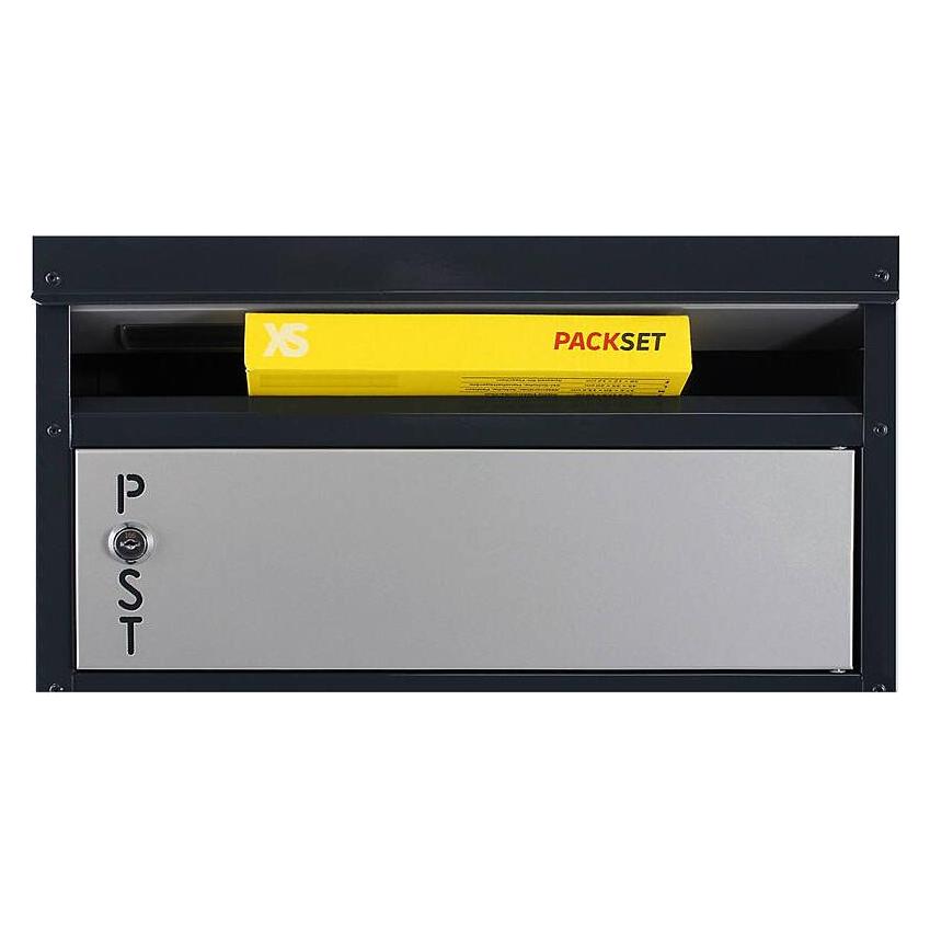 SafePost 65 TIAMAT Paketbox silber/anthr + 2 Sch. (900359)