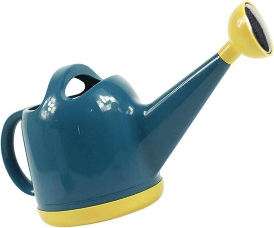 Zilveren gieter met lange tuit voor precisie water geven, 4L