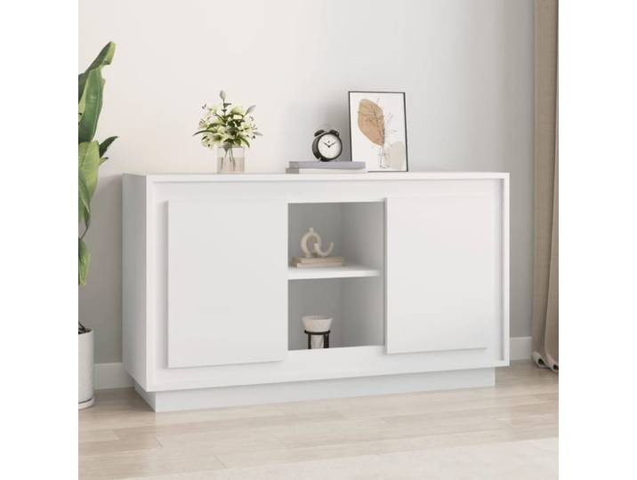 (Blanc) Buffet bahut - Buffet Enfilade blanc 102x35x60 cm bois ingénierie 273012